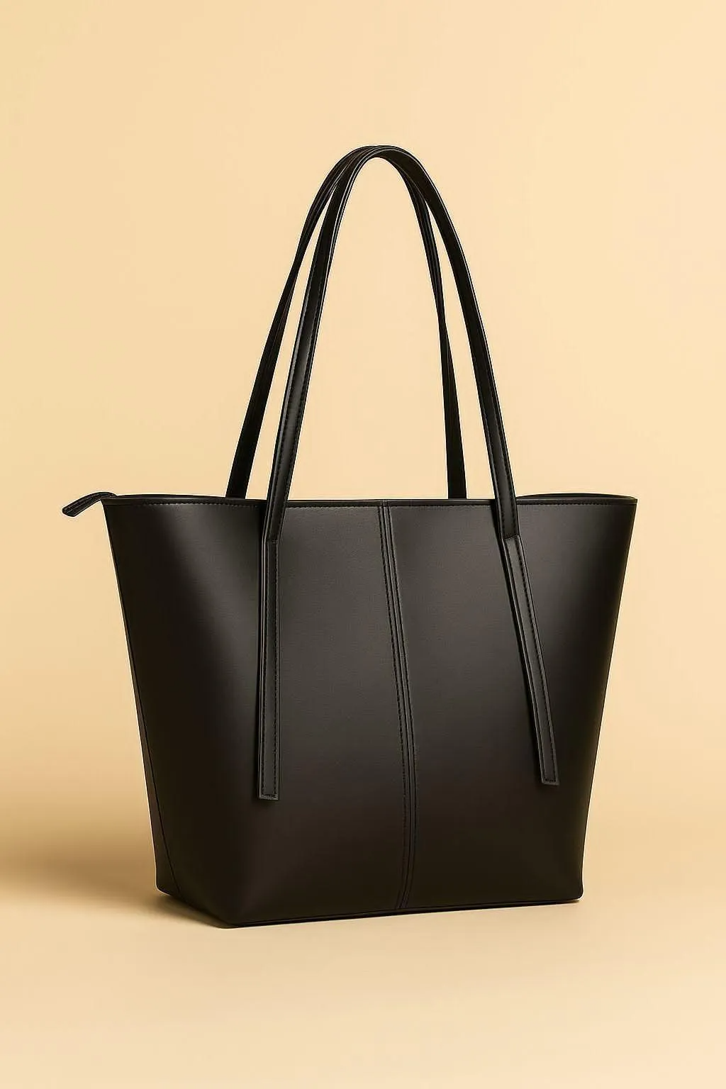 Women's Rexine Plain Shoulder Bag | Spacious Every Day Tote Bag