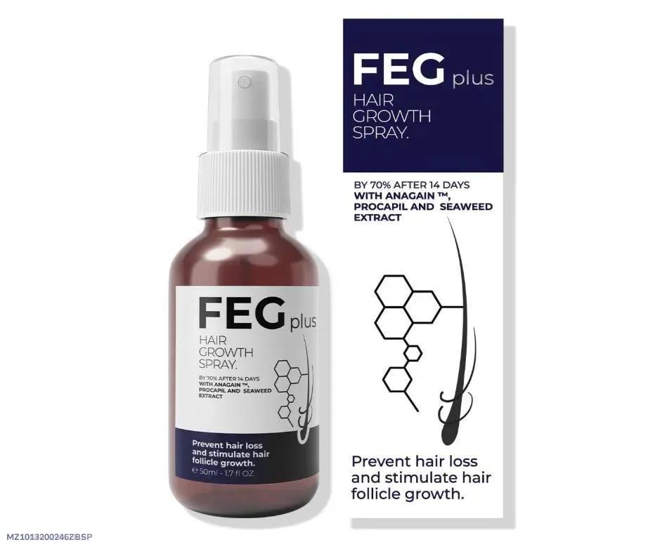 FEG Plus Hair Growth Spray 50ml - Advanced Anti-Hair Fall & Hair Thickening Serum