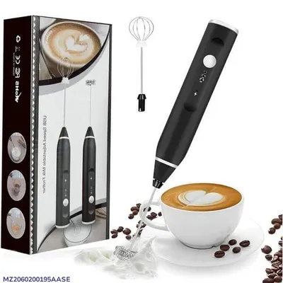 Premium 2-in-1 Handheld Coffee Beater - Powerful Electric Milk Frother & Egg Whisk