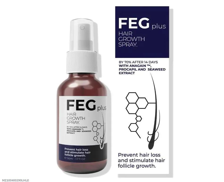 FEG Plus Hair Growth Spray 50ml - Advanced Anti-Hair Fall & Hair Thickening Serum