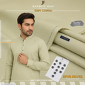 Men's Unstitched Premium Cotton Suit - Lightweight Summer Shalwar Kameez Fabric (Green)