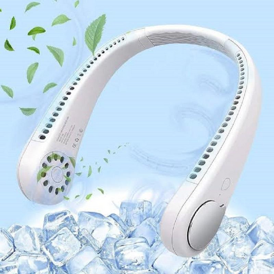 Portable U-Shaped Neck Fan | Hands-Free Rechargeable Bladeless Cooling Fan