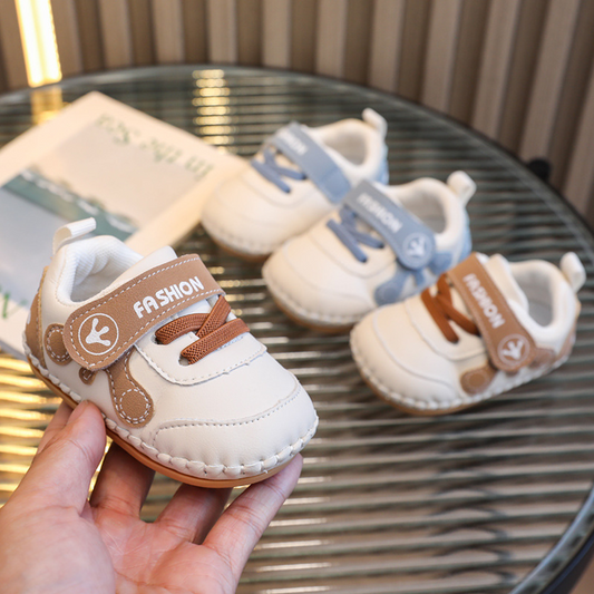 Unisex Toddler First Walkers - Premium Soft Sole Baby Shoes with Adjustable Velcro Straps