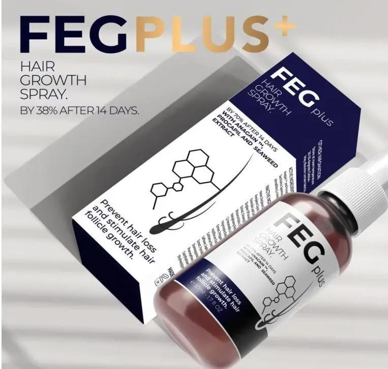 FEG Plus Hair Growth Spray 50ml - Advanced Anti-Hair Fall & Hair Thickening Serum
