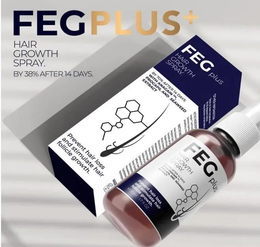 FEG Plus Hair Growth Spray 50ml - Advanced Anti-Hair Fall & Hair Thickening Serum