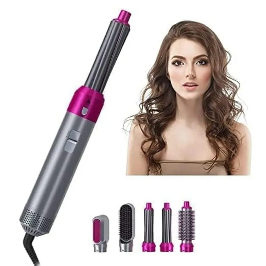 5-in-1 Hair Styler Kit - Professional Blow Dryer, Curler, and Straightener for Women