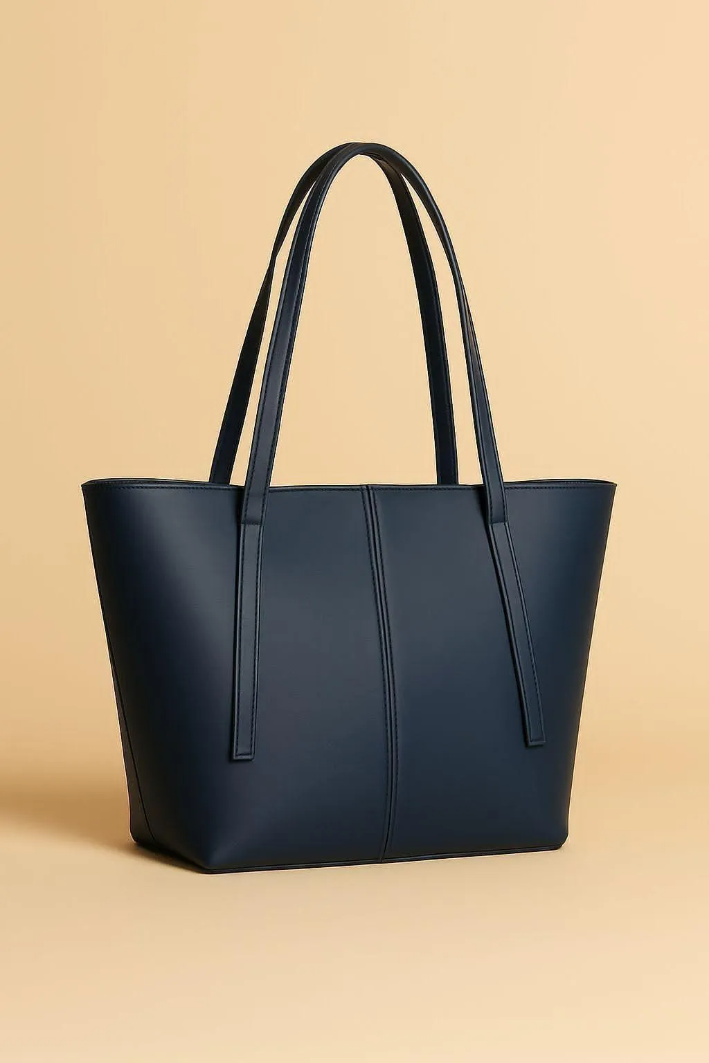 Women's Rexine Plain Shoulder Bag | Spacious Every Day Tote Bag