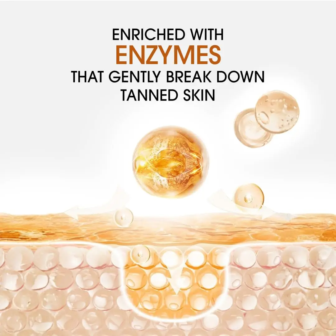 Premium Enzyme De-Tan Cream Pack - Instant Glow & Dead Skin Remover for Men