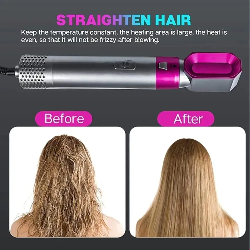 5-in-1 Hair Styler Kit - Professional Blow Dryer, Curler, and Straightener for Women