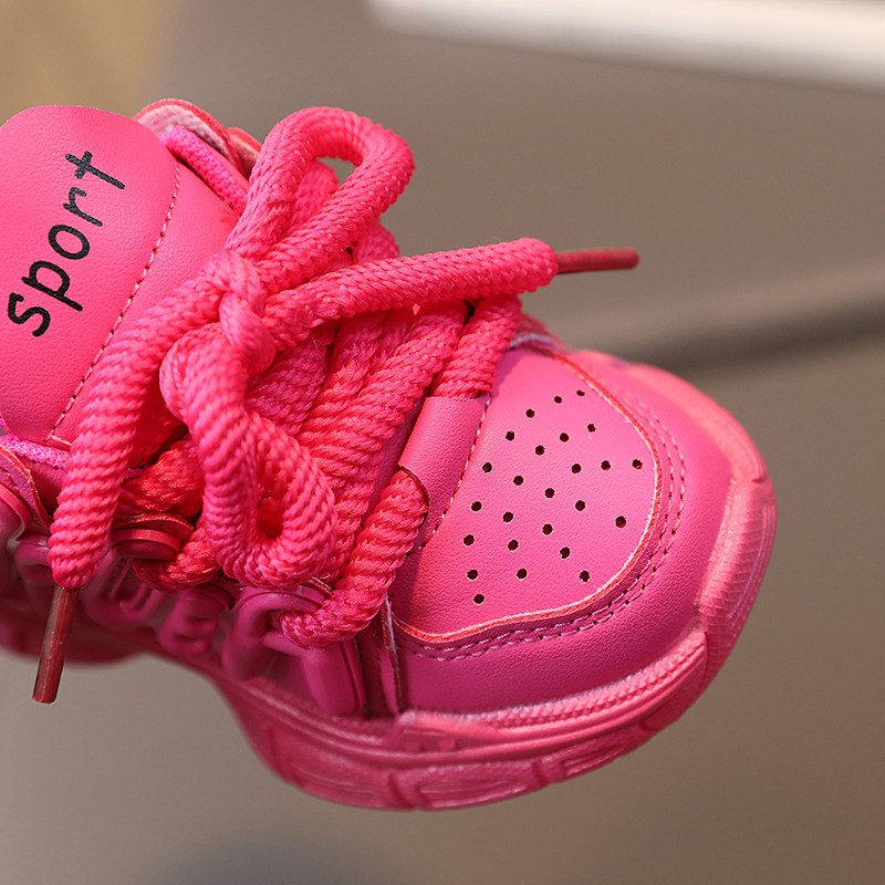 Kids Premium Pink Chunky Sneakers - Comfortable School & Playwear Sports Shoes
