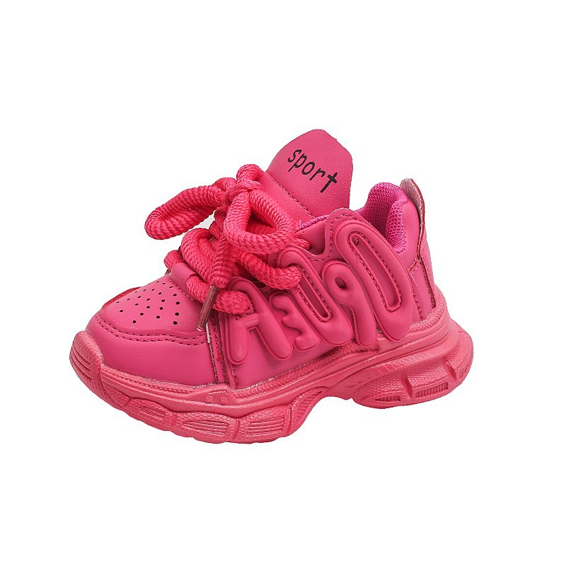Kids Premium Pink Chunky Sneakers - Comfortable School & Playwear Sports Shoes