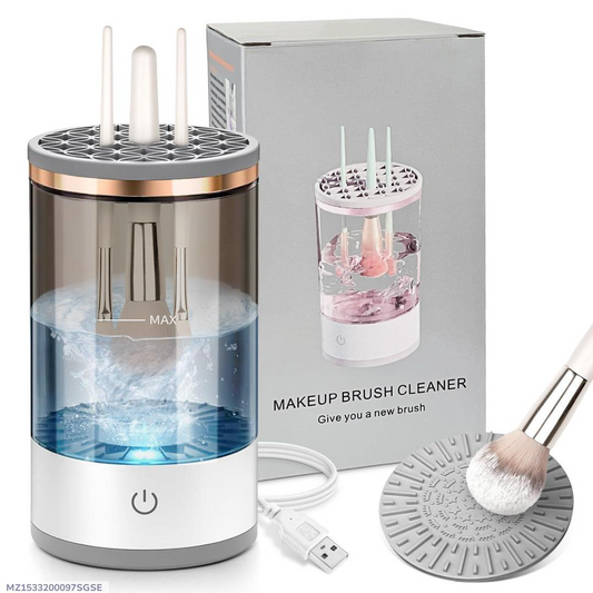 Automatic Electric Makeup Brush Cleaner & Dryer - Reusable No-Leak Eco-Friendly Spinner